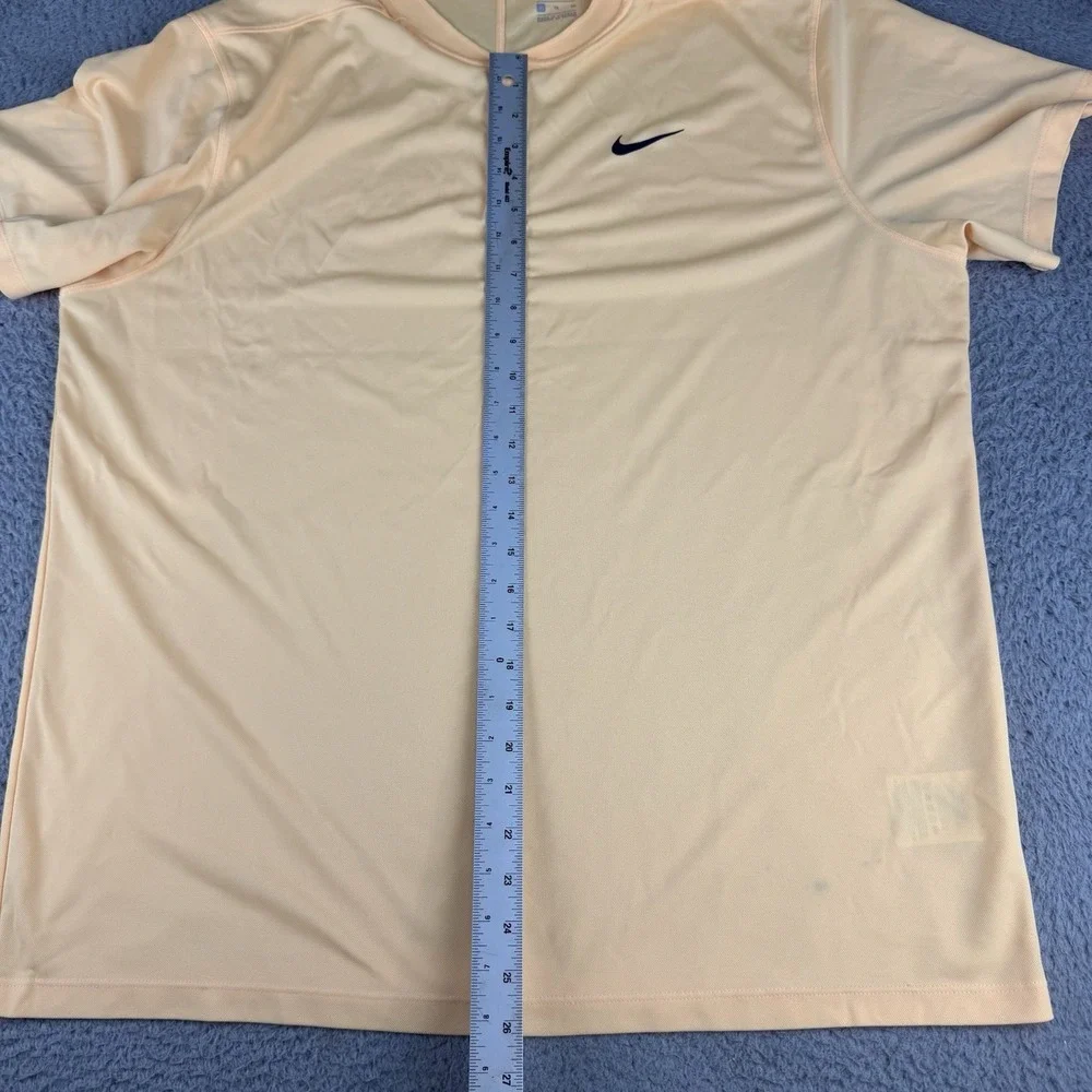Nike Dri-FIT Polo Shirt Mens Xl Orange Blade Collar Golf Performance